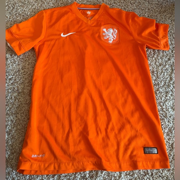 Netherlands 2014 Home Soccer Jersey by Nike, Ward #10, Orange, Men's Medium - Picture 1 of 7